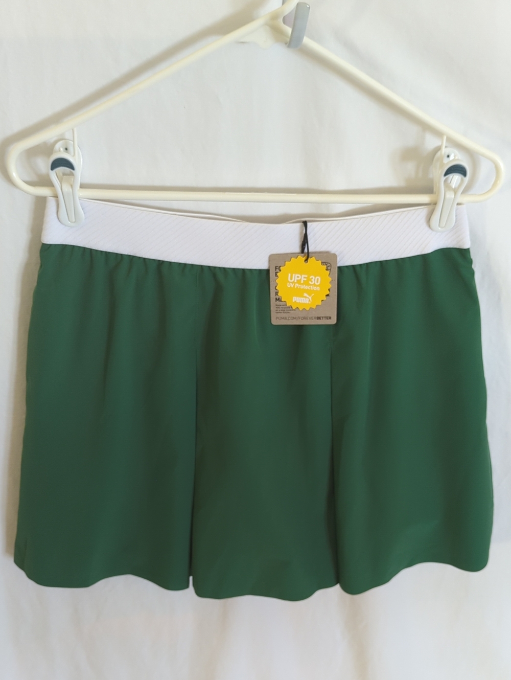 NWT PUMA Golf Women's Club Pleated Skirt Skort Medium M Vine Green 623881